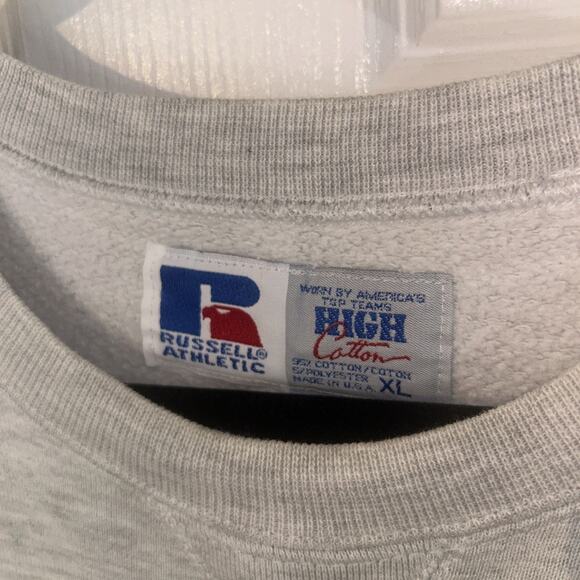 Vintage Purdue Boilermakers Volleyball Sweatshirt Gray XL Russell Athletic Rare - Picture 2 of 5